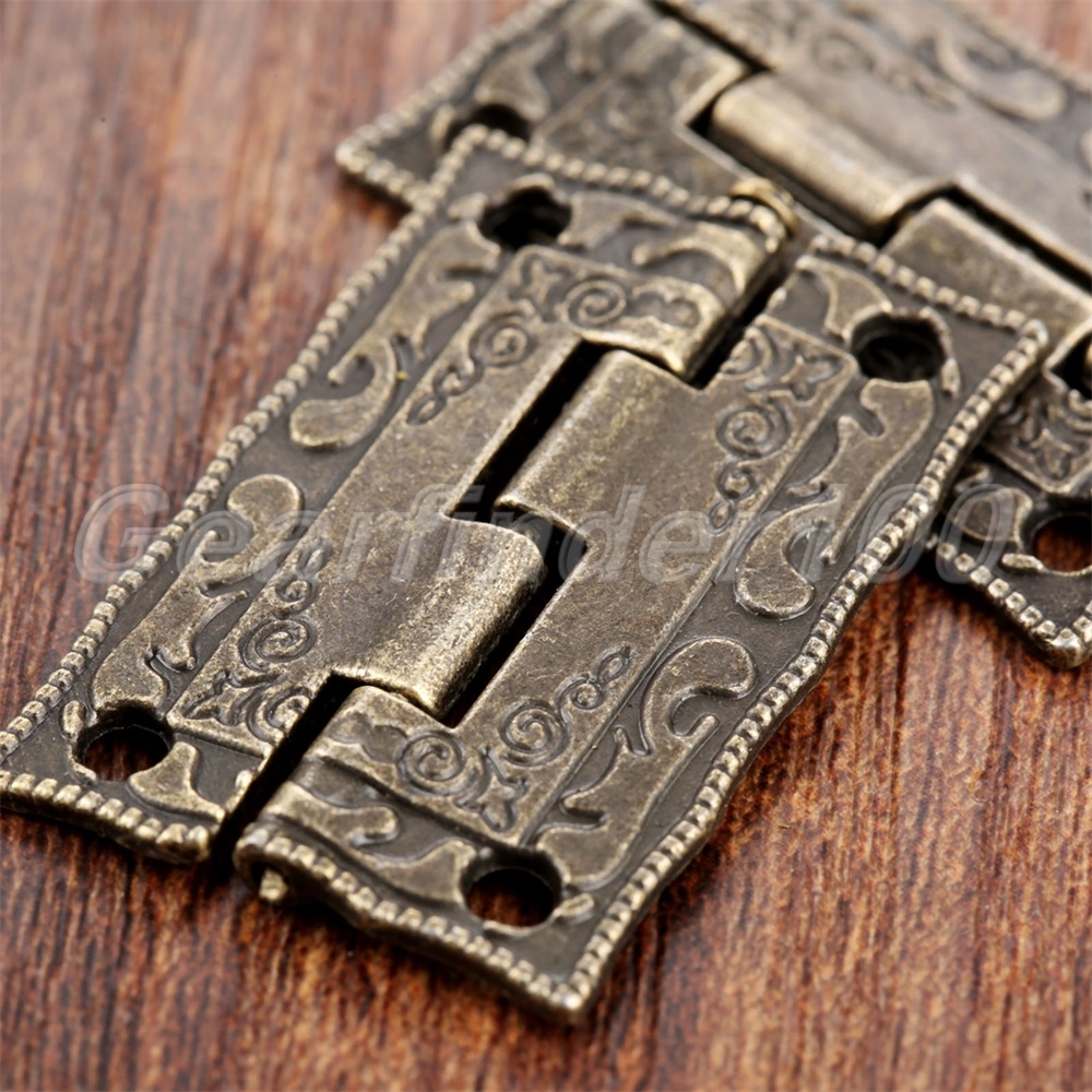 Mini Antique Bronze Hinges Door Drawer Hinge Furniture